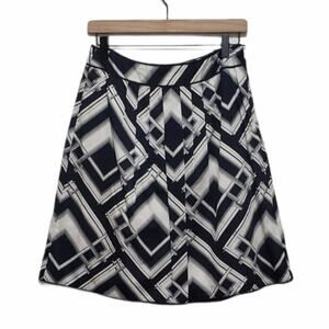 Talbots A line Full Skirt Size 2 NWT. Blue/White